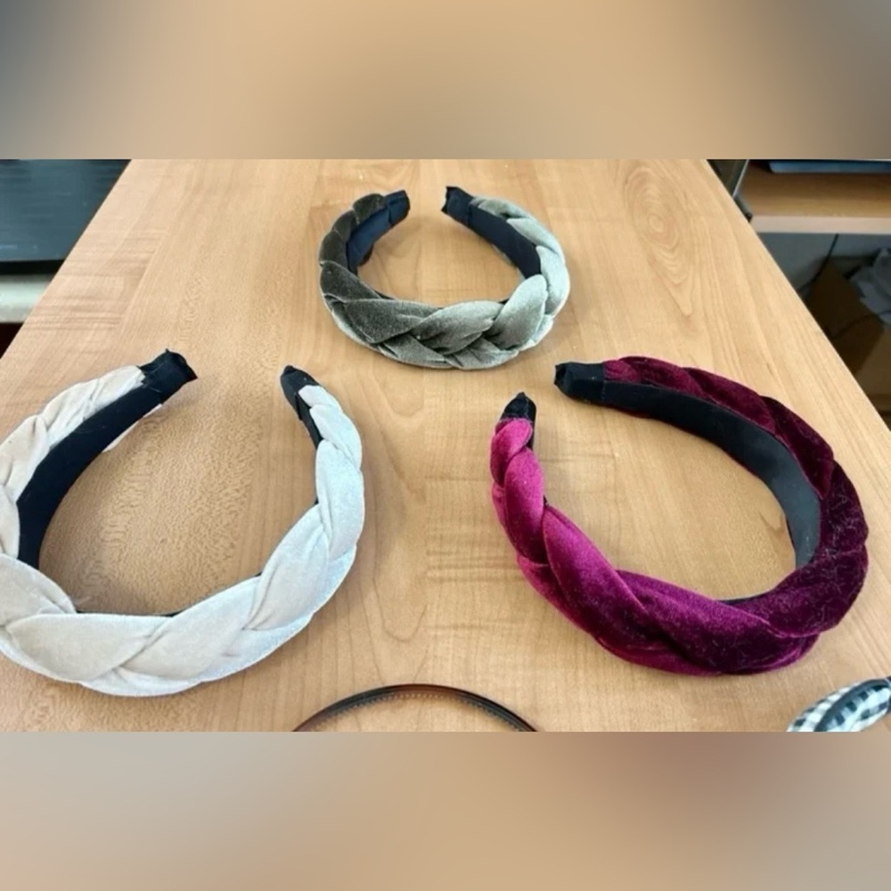 Assorted Women’s Padded and Fabric Headband Set - Multi Colors lot of 8 - Picture 2 of 7